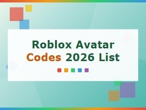 Roblox Avatar Codes 2026 List – All Working Codes for Free Items